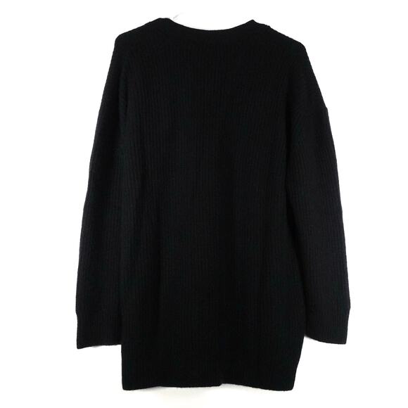 NWT Quince Black Mongolian Cashmere Oversized Boyfriend Cardigan Sweater XS 3222 - Picture 9 of 9